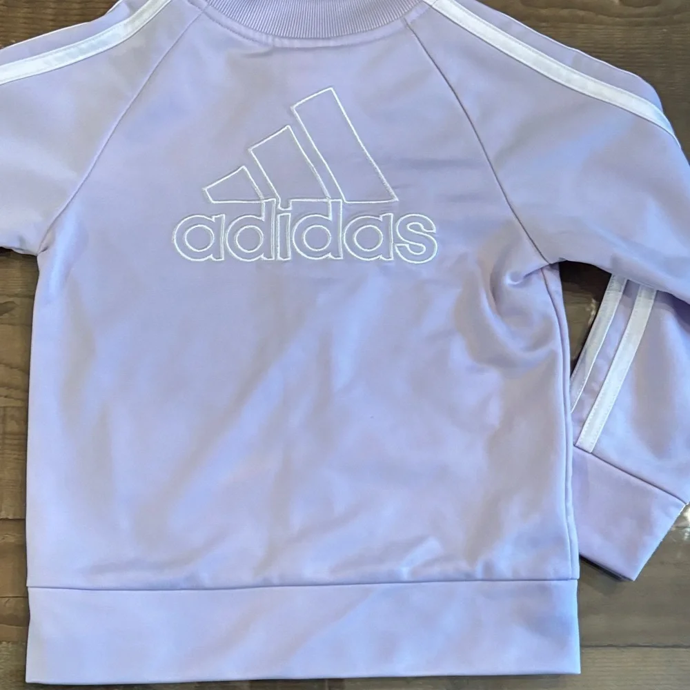 Little girls lavender Adidas Track Jacket - Picture 8 of 10